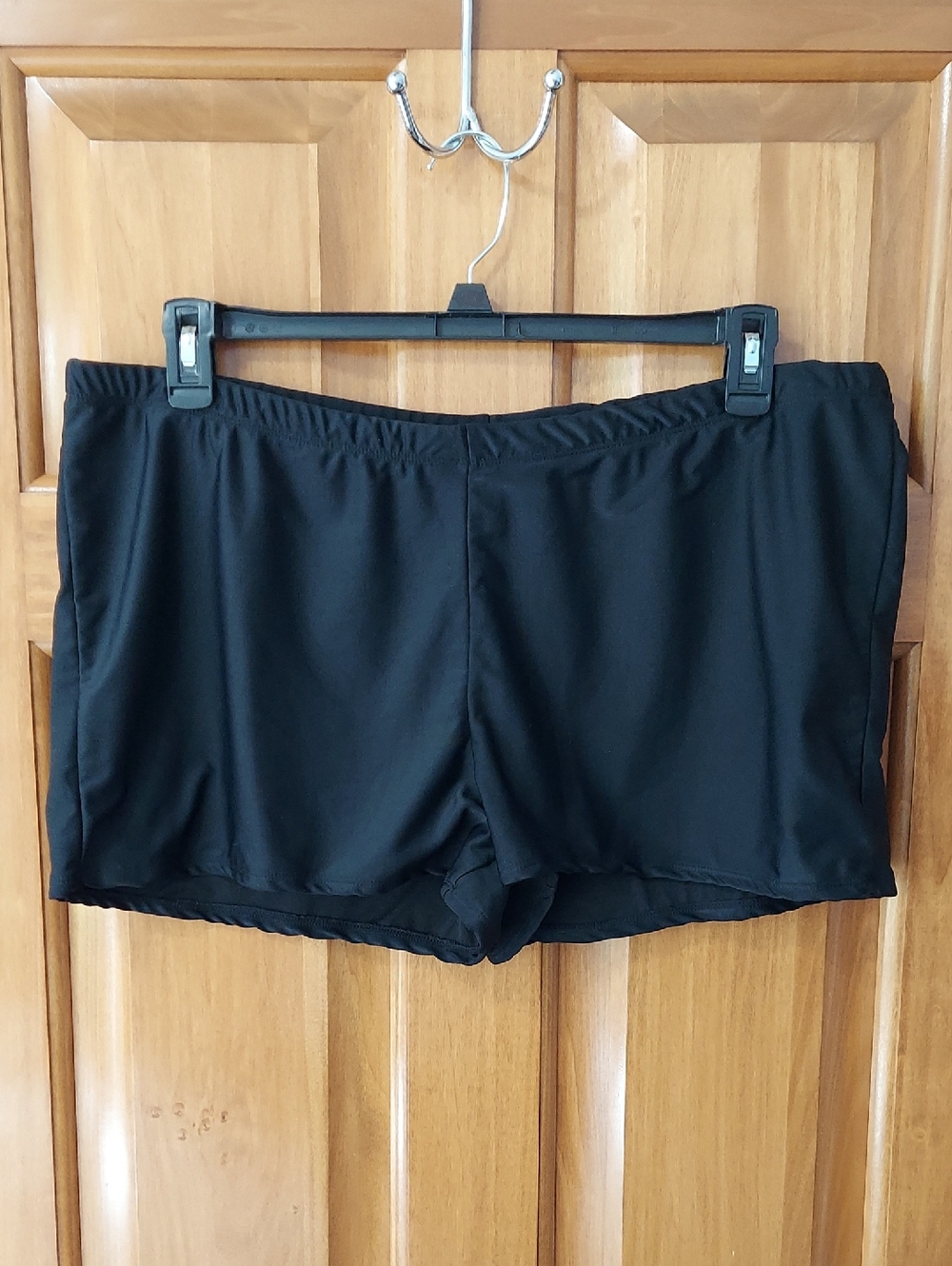 🆕 Deb Women's Black Full Cover Comfortable Swim Shorts, Plus Size 3X, NEW